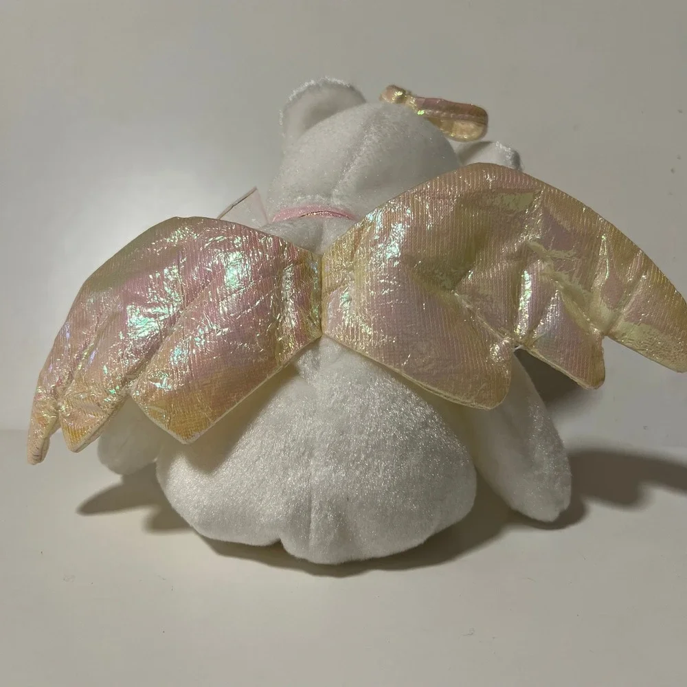 Ty Beanie Babies Angel Bear Lot Halo‎ Halo II Herald White Plush Wings 1998-2002